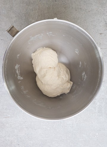the dough is ready when pulls away from the sides of the bowl