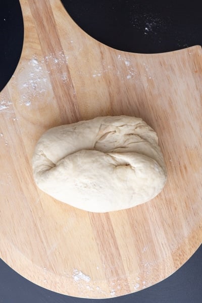 Knead the dough and shape into a ball.