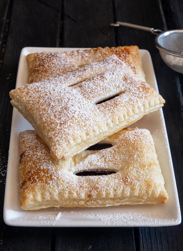 Nutella Puff Pastry Pockets