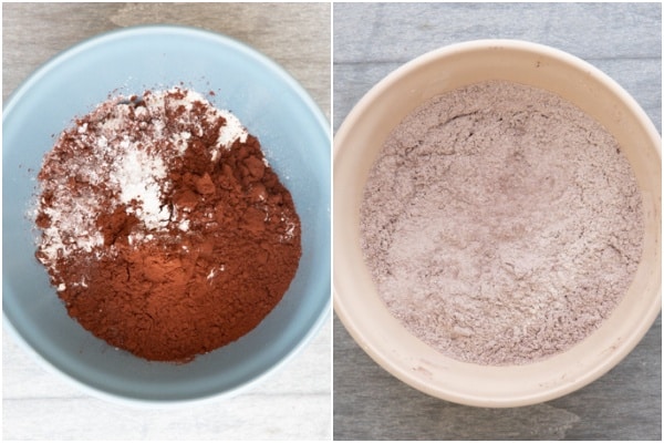 dry ingredients together in a medium bowl.