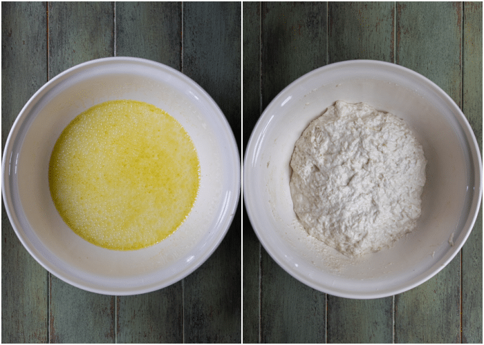 focaccia mix in a bowl.